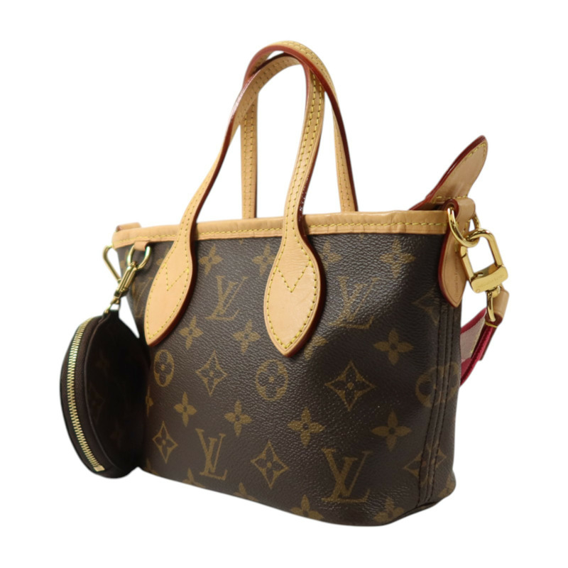 LOUIS VUITTON Monogram Neverfull BB金扣手挽肩背兩用袋-2