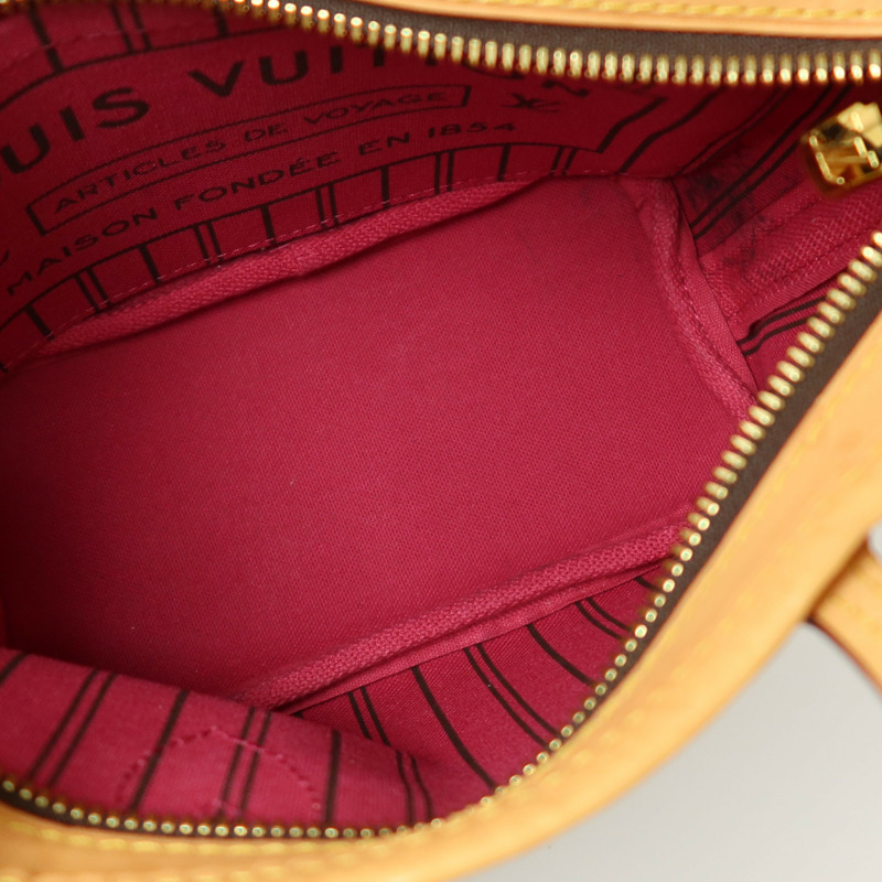 LOUIS VUITTON Monogram Neverfull BB金扣手挽肩背兩用袋-4