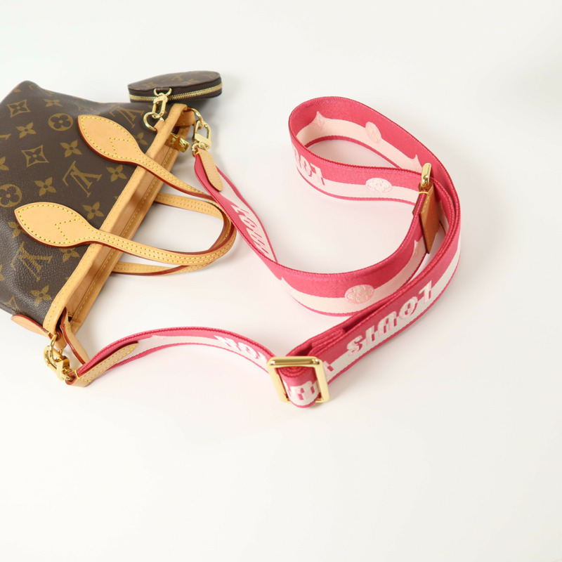 LOUIS VUITTON Monogram Neverfull BB金扣手挽肩背兩用袋-6