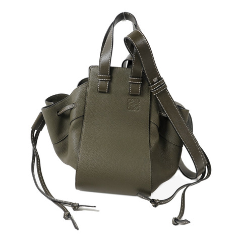 LOEWE 牛皮皮革Hammock手挽肩背兩用袋