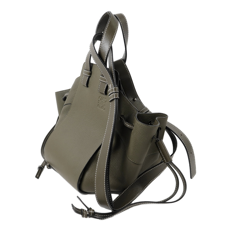LOEWE 牛皮皮革Hammock手挽肩背兩用袋-1