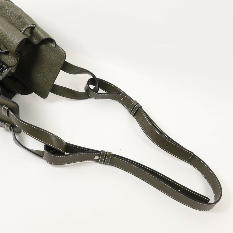LOEWE 牛皮皮革Hammock手挽肩背兩用袋-7
