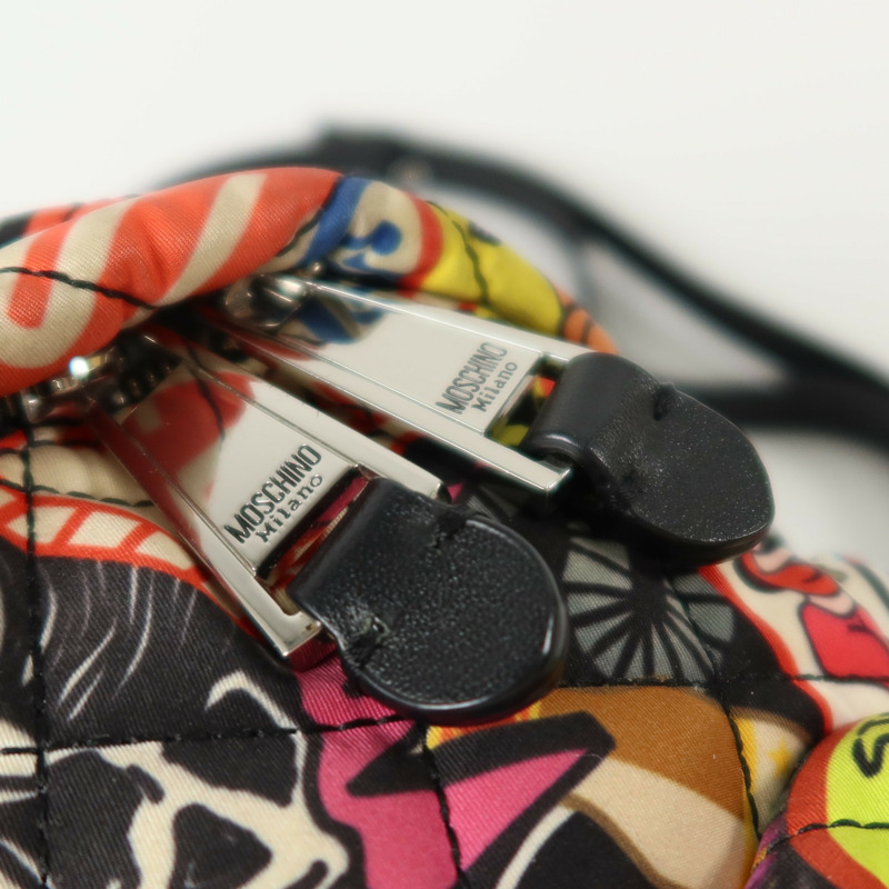 MOSCHINO 尼龍Rucksack銀扣背包-8