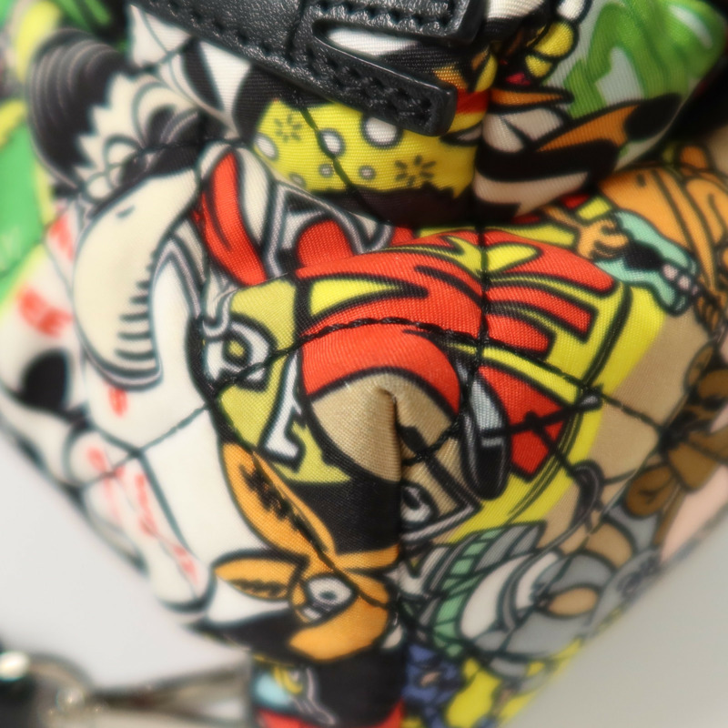 MOSCHINO 尼龍Rucksack銀扣背包-10