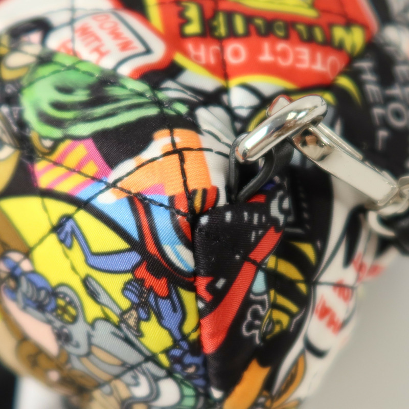 MOSCHINO 尼龍Rucksack銀扣背包-13