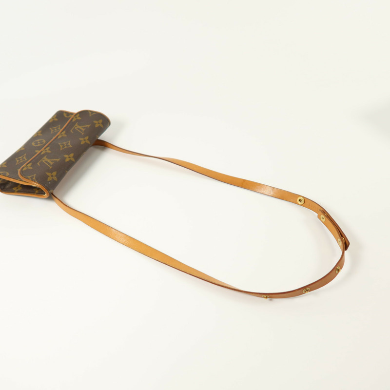 LOUIS VUITTON Monogram Pochette Florentine金扣腰包-7
