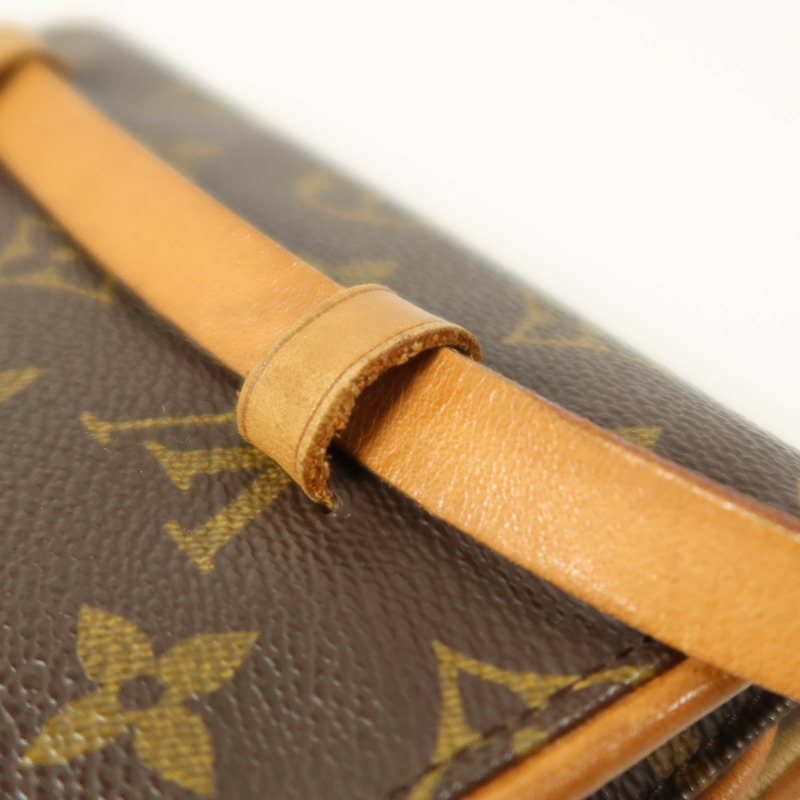 LOUIS VUITTON Monogram Pochette Florentine金扣腰包-16