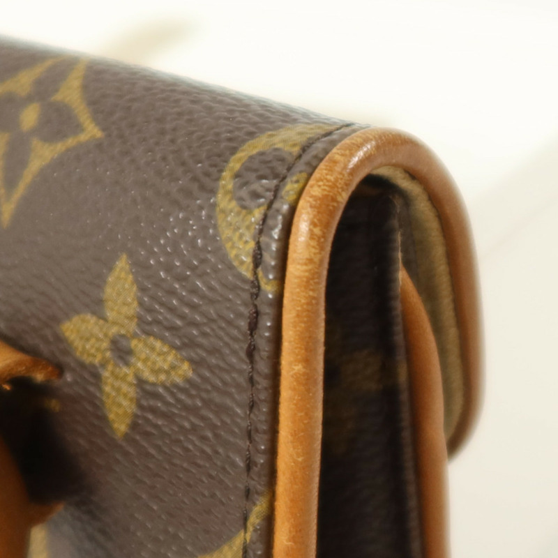 LOUIS VUITTON Monogram Pochette Florentine金扣腰包-17
