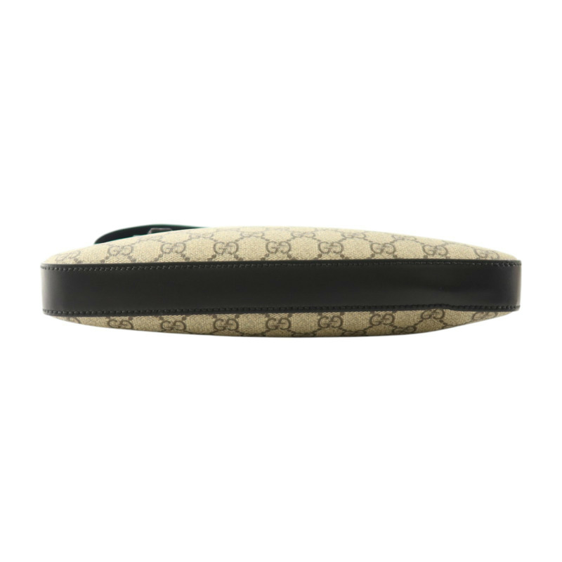 GUCCI 塗層帆布Shoulder Bag銀扣肩背袋-3