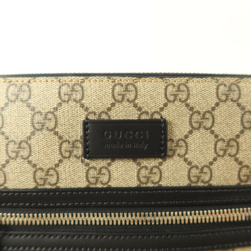 GUCCI 塗層帆布Shoulder Bag銀扣肩背袋-14