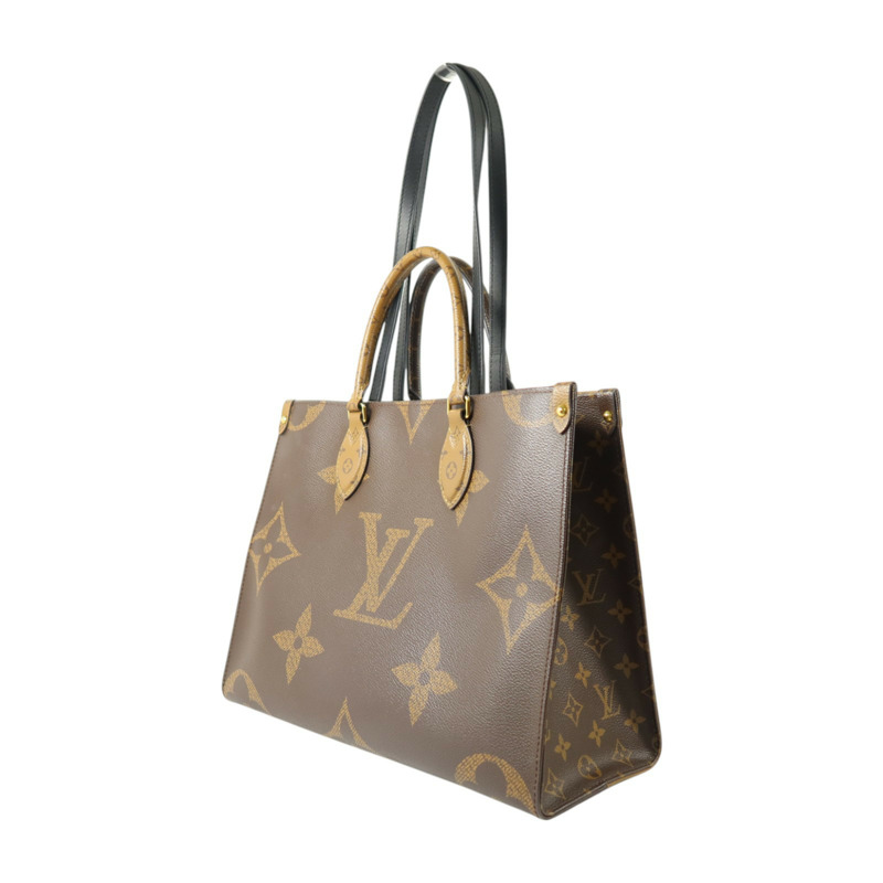 LOUIS VUITTON Monogram Reverse On The Go MM金扣手挽肩背兩用袋-2