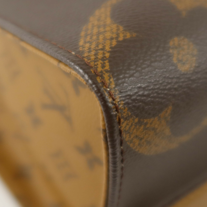 LOUIS VUITTON Monogram Reverse On The Go MM金扣手挽肩背兩用袋-8