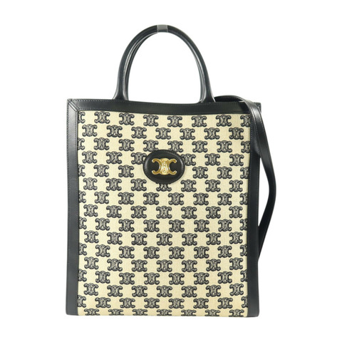 CELINE Triomphe帆布Small Vertical Cabas手挽肩背兩用袋