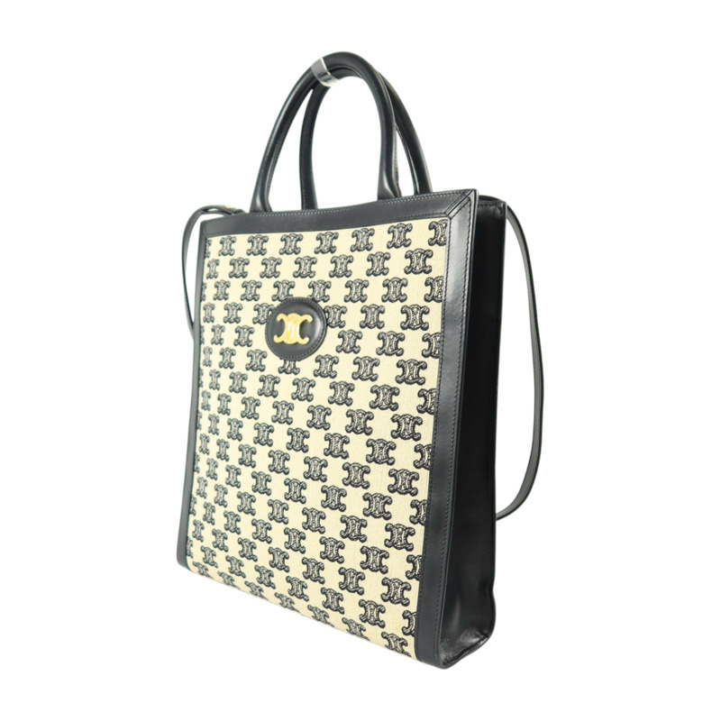 CELINE Triomphe帆布Small Vertical Cabas手挽肩背兩用袋-2