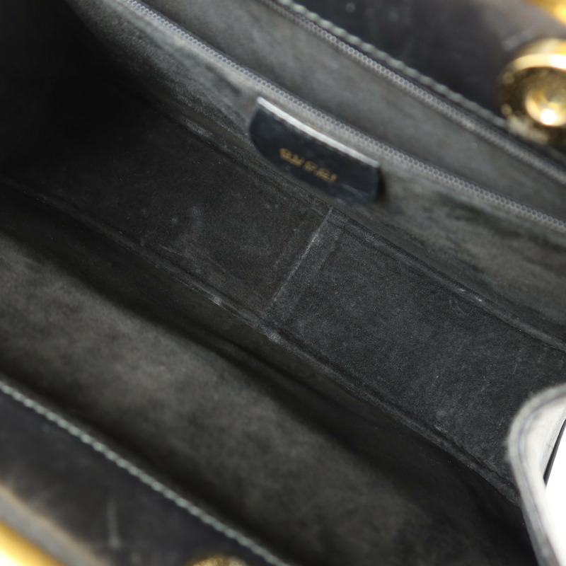 GUCCI 麂皮皮革Horsebit Snaffle Bag金扣手挽袋-4