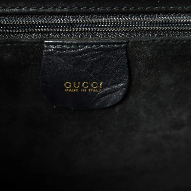 GUCCI 麂皮皮革Horsebit Snaffle Bag金扣手挽袋-5