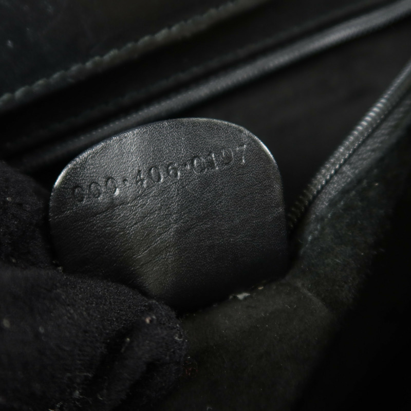 GUCCI 麂皮皮革Horsebit Snaffle Bag金扣手挽袋-6