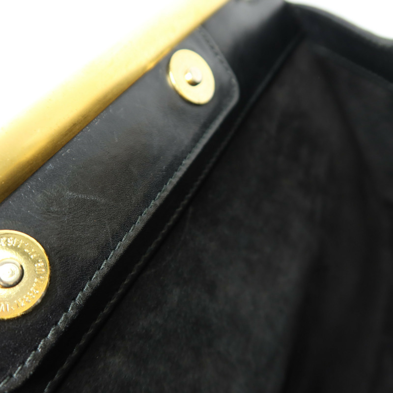 GUCCI 麂皮皮革Horsebit Snaffle Bag金扣手挽袋-16