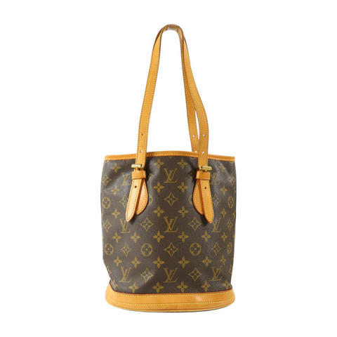 LOUIS VUITTON Monogram Bucket PM金扣手挽袋