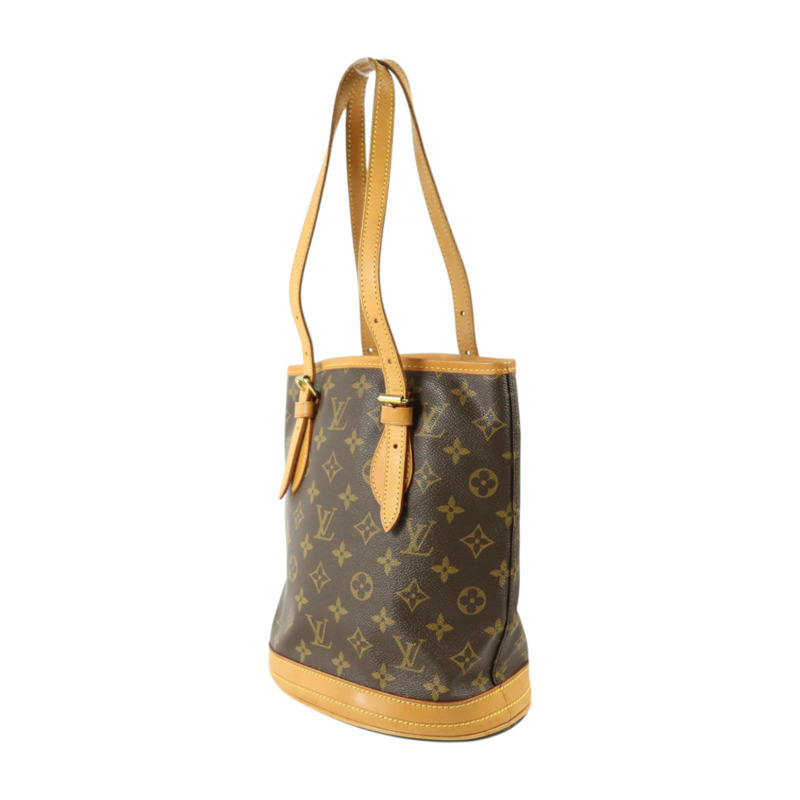 LOUIS VUITTON Monogram Bucket PM金扣手挽袋-2