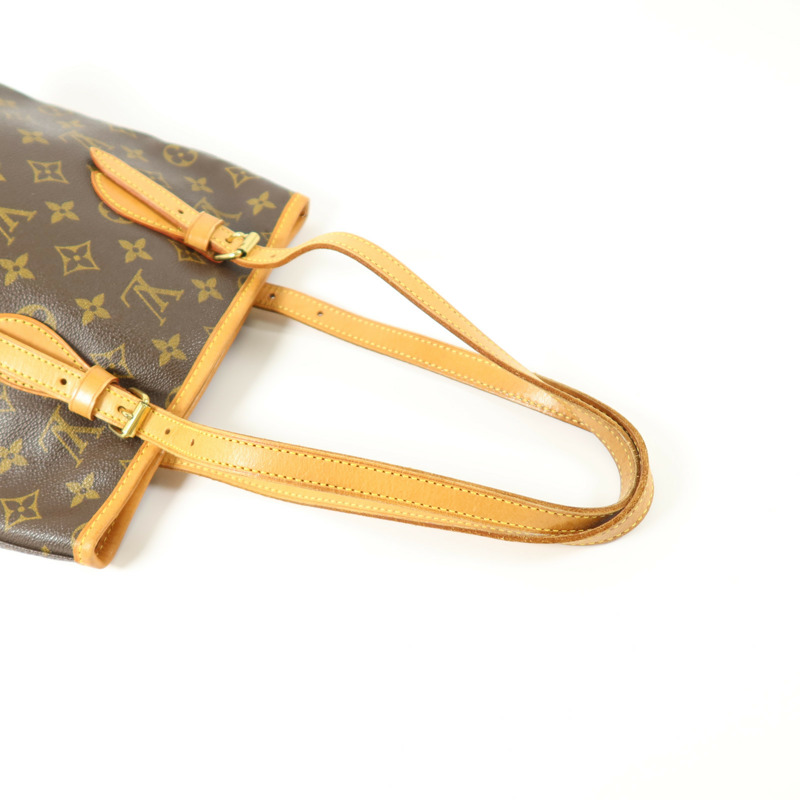 LOUIS VUITTON Monogram Bucket PM金扣手挽袋-7