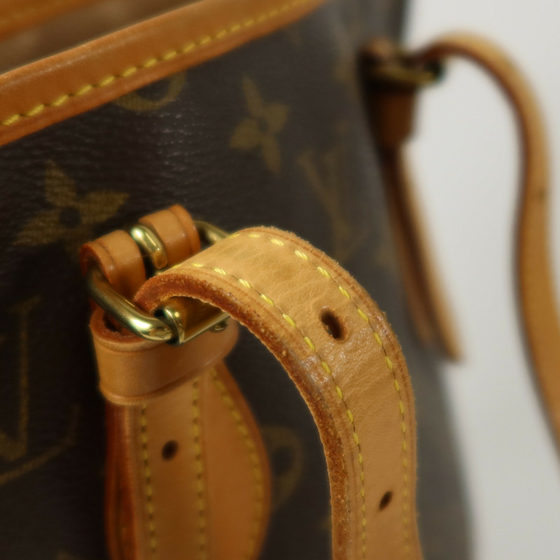 LOUIS VUITTON Monogram Bucket PM金扣手挽袋-12