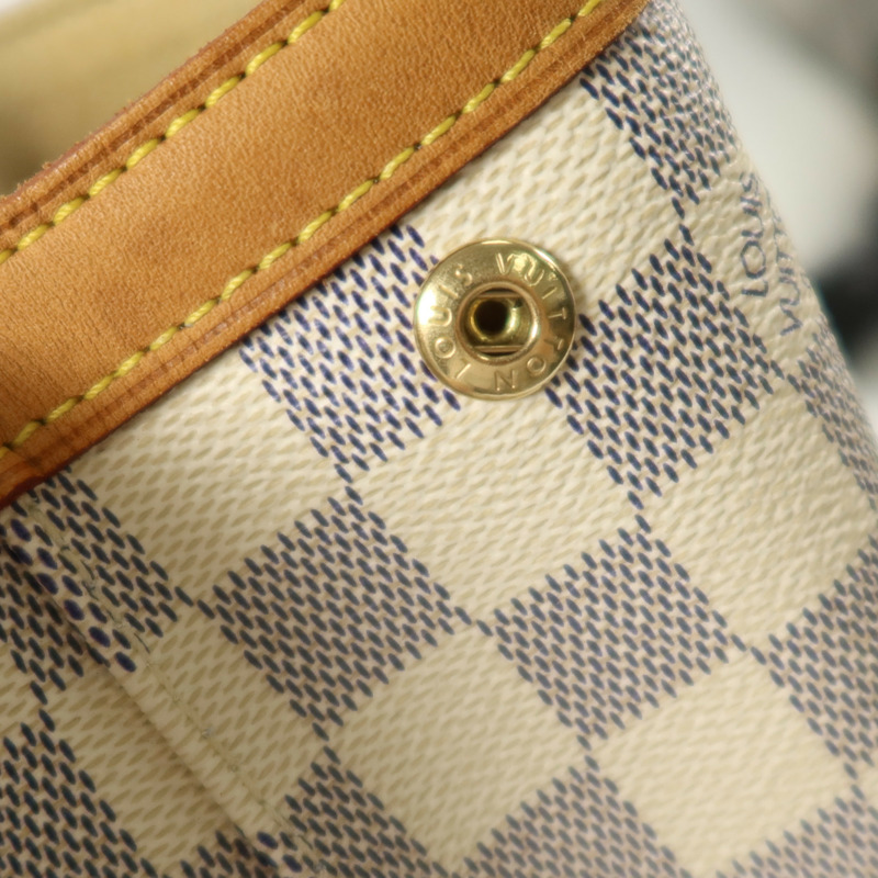 LOUIS VUITTON Damier Azur Hampstead MM金扣肩背袋-9