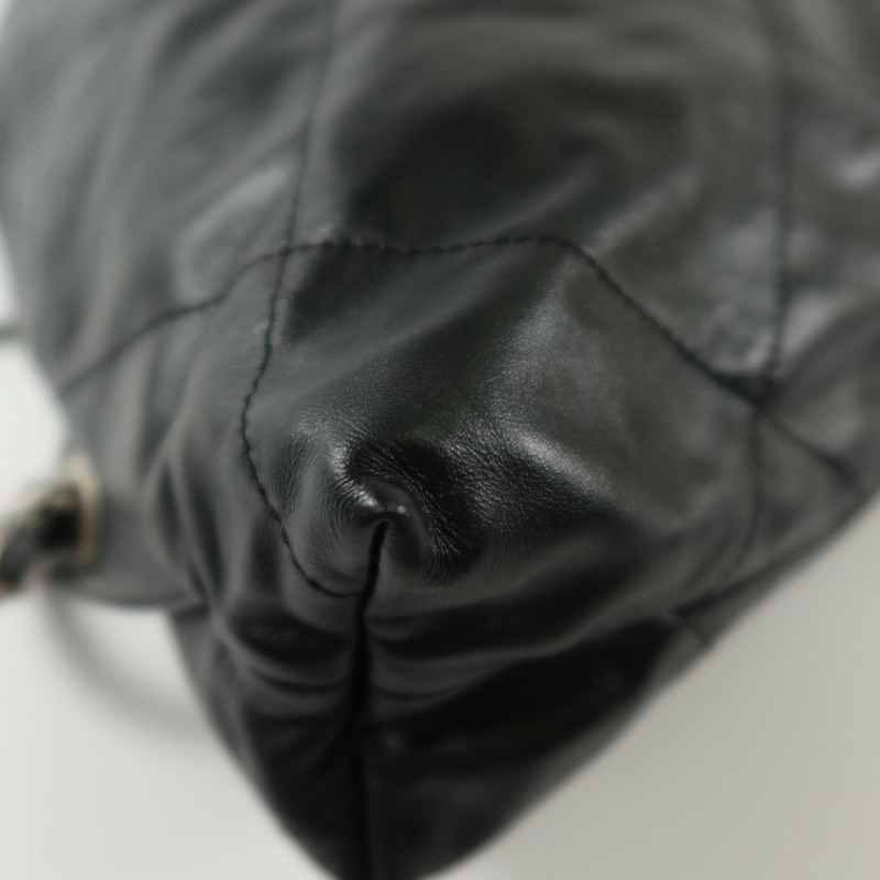 CHANEL 牛皮皮革Chanel 22 Backpack銀扣背包-9