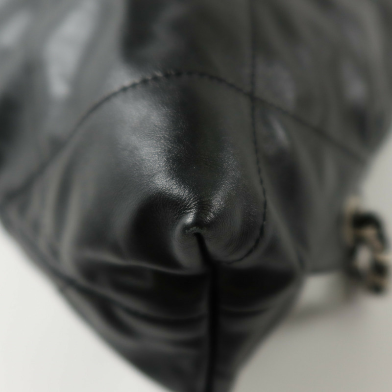 CHANEL 牛皮皮革Chanel 22 Backpack銀扣背包-10