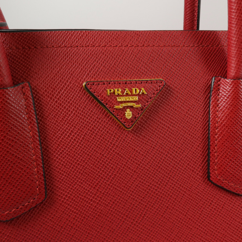 PRADA 牛皮皮革2 Way Shoulder手挽肩背兩用袋-5