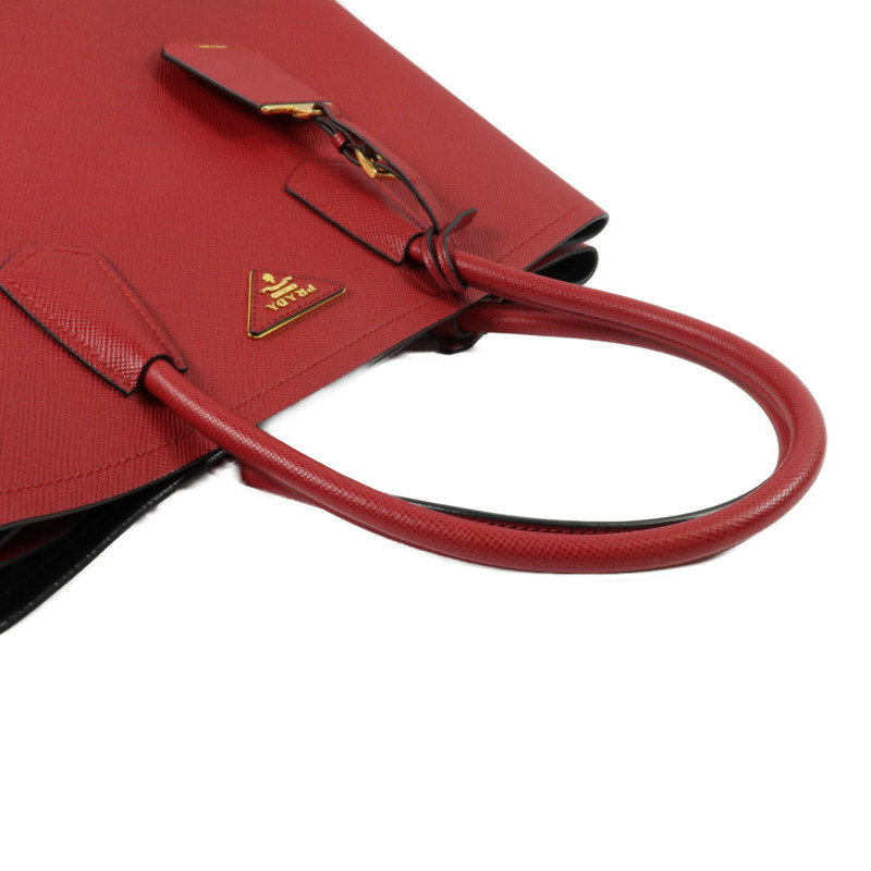 PRADA 牛皮皮革2 Way Shoulder手挽肩背兩用袋-7