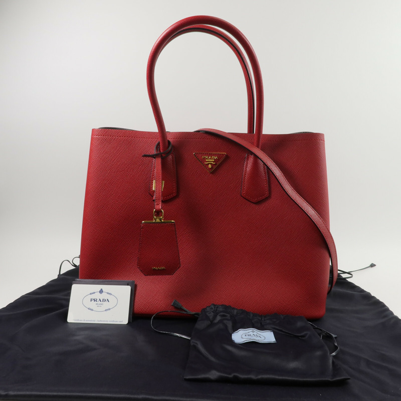 PRADA 牛皮皮革2 Way Shoulder手挽肩背兩用袋-10