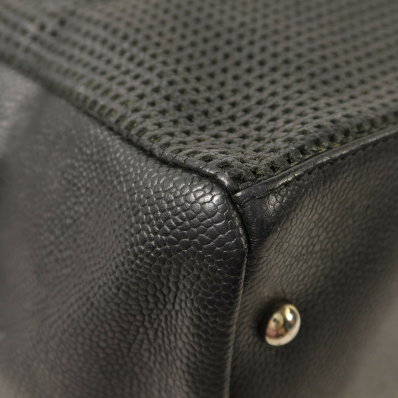 CHANEL 牛皮皮革Vintage Handbag手挽袋-13