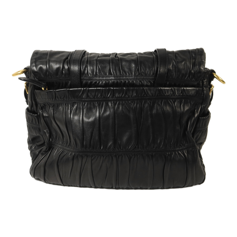 PRADA 牛皮皮革Gaufre Messenger Bag肩背袋-1