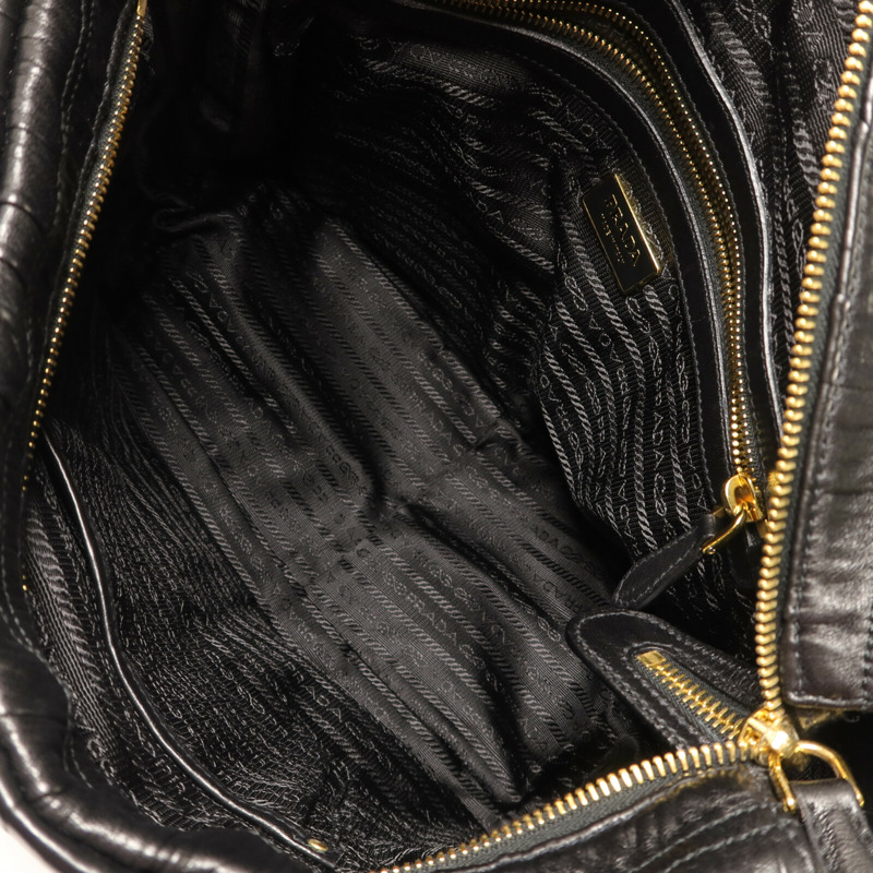 PRADA 牛皮皮革Gaufre Messenger Bag肩背袋-5