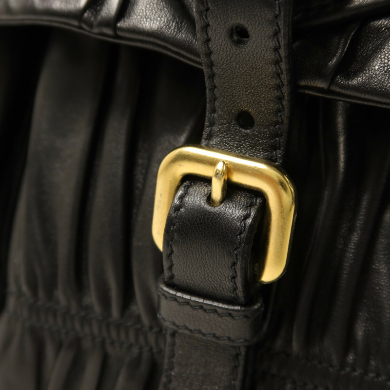 PRADA 牛皮皮革Gaufre Messenger Bag肩背袋-12