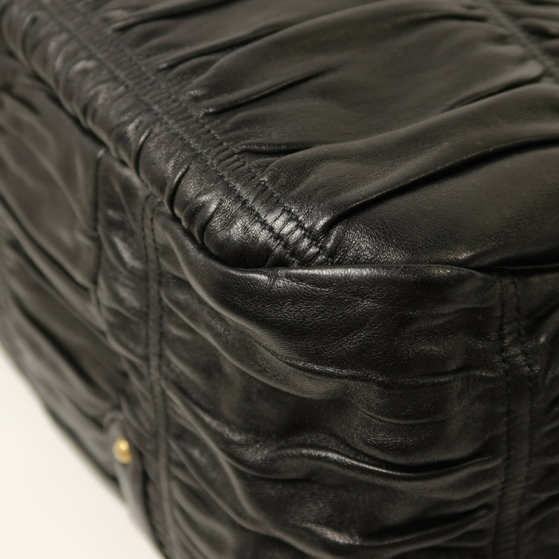 PRADA 牛皮皮革Gaufre Messenger Bag肩背袋-17