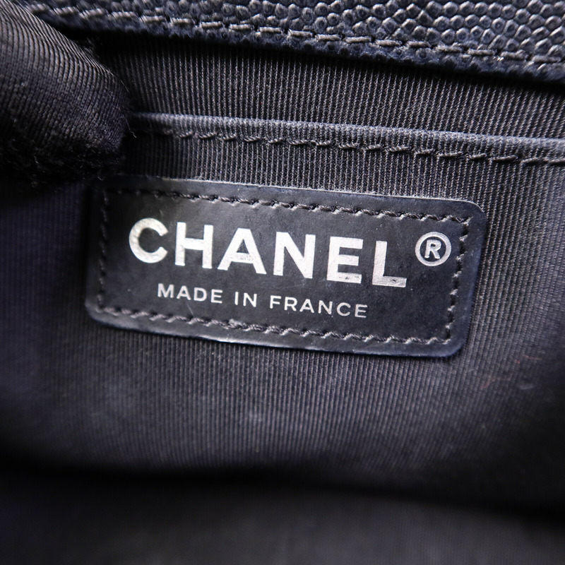 CHANEL 牛皮皮革Boy 25鏈帶肩背袋-5