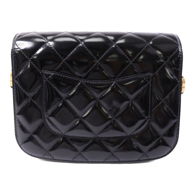 CHANEL 漆皮/麂皮皮革Mini Messenger肩背袋-1