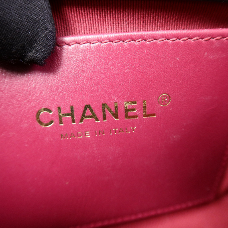 CHANEL 漆皮/麂皮皮革Mini Messenger肩背袋-5