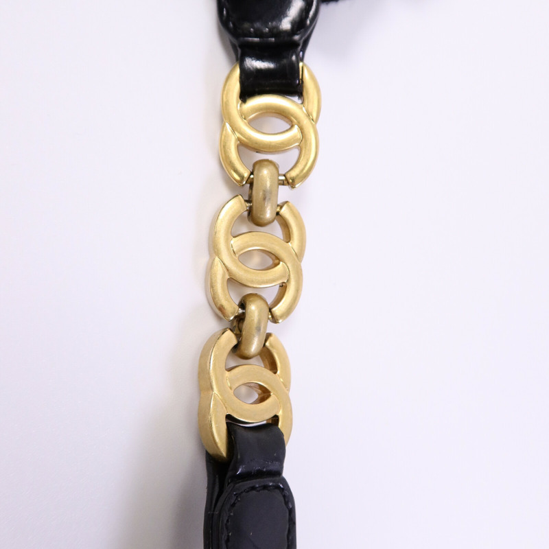 CHANEL 漆皮/麂皮皮革Mini Messenger肩背袋-14