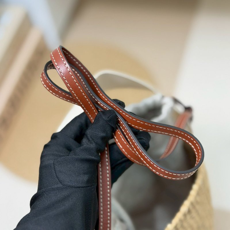🏷Chloe 蔻依．Woody Basket 草編水桶包-20
