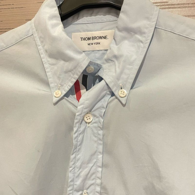 💎Han's house精品服飾💎Thom Browne TB 彩條 襯衫 美國製 現貨 S 原價17300-1