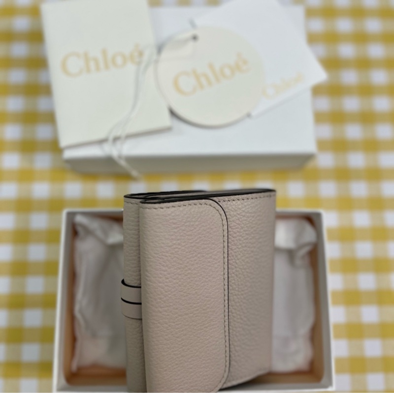 Chloe’ ALPHABET C LOGO小牛皮三折夾-2