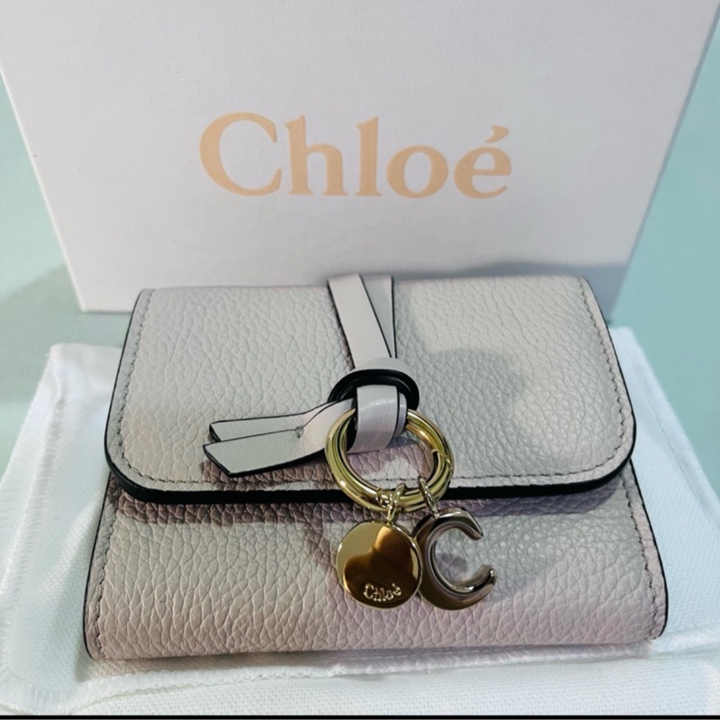 Chloe’ ALPHABET C LOGO小牛皮三折夾-4