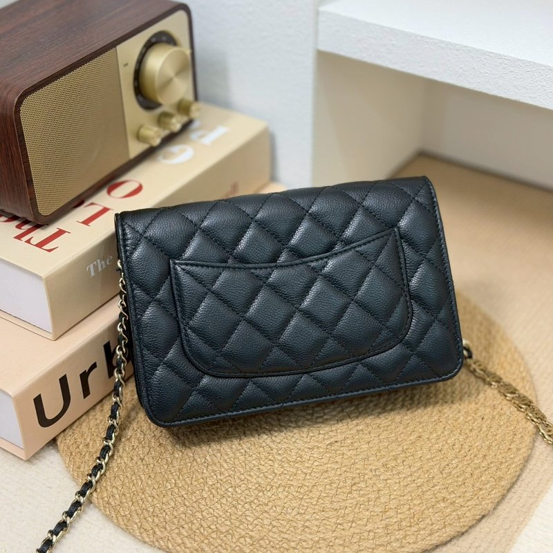 🏷Chanel 香奈兒.22P Coco woc 季節款 荔枝牛黑金 芯片款-1