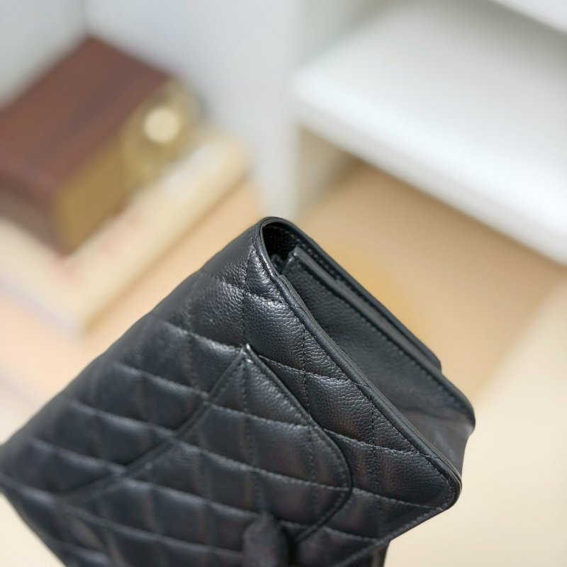 🏷Chanel 香奈兒.22P Coco woc 季節款 荔枝牛黑金 芯片款-11
