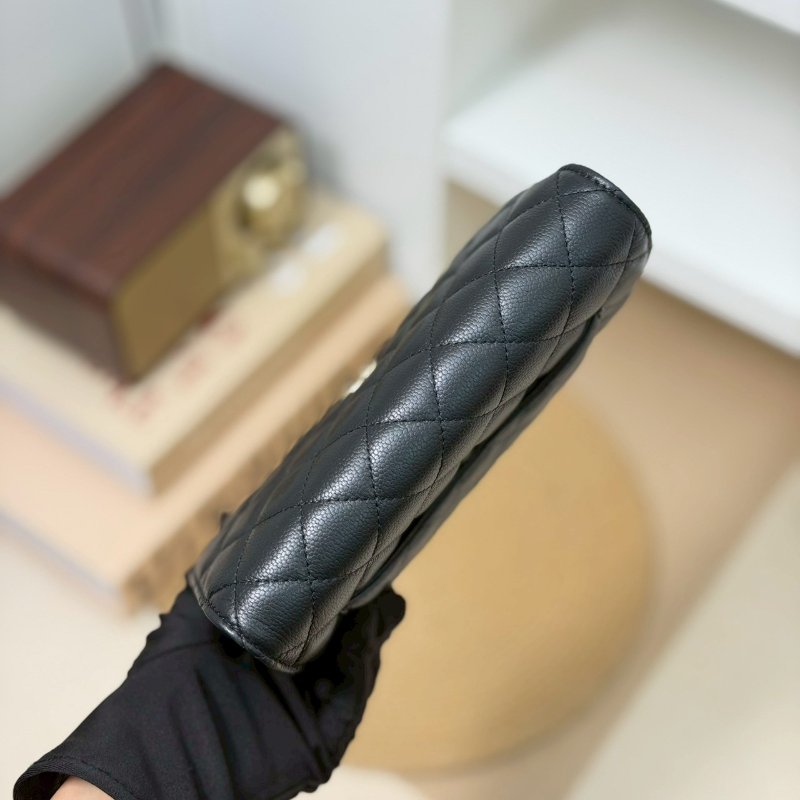 🏷Chanel 香奈兒.22P Coco woc 季節款 荔枝牛黑金 芯片款-13