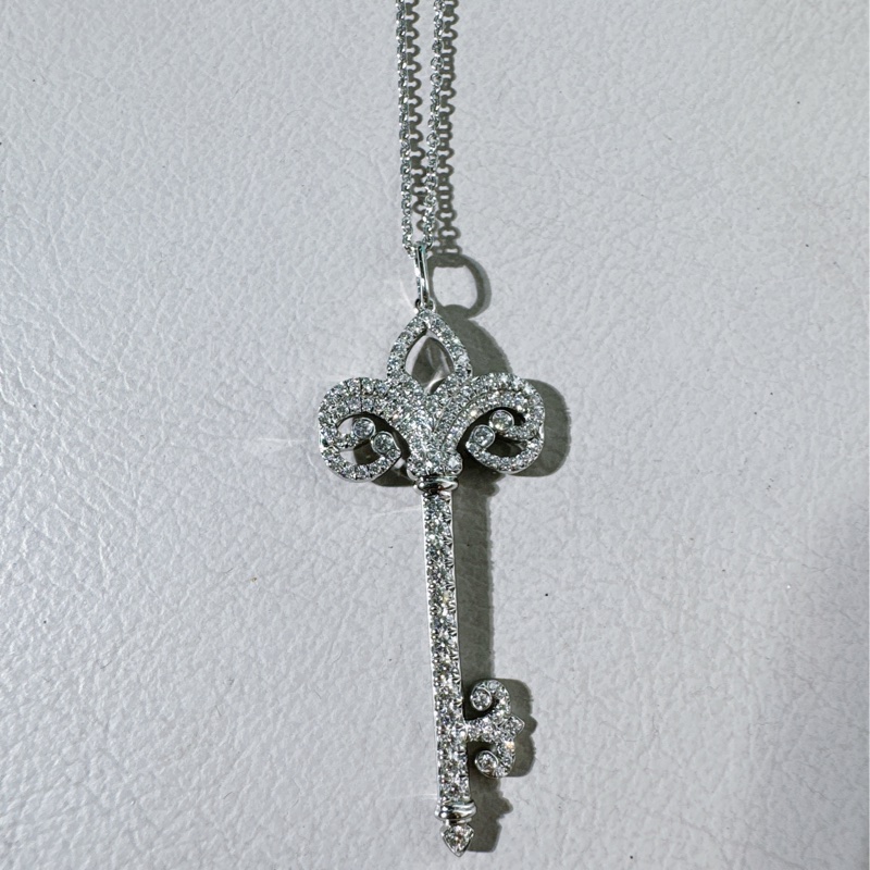 Tiffany蒂芙尼 Fleur de Lis鑰匙項鍊-6