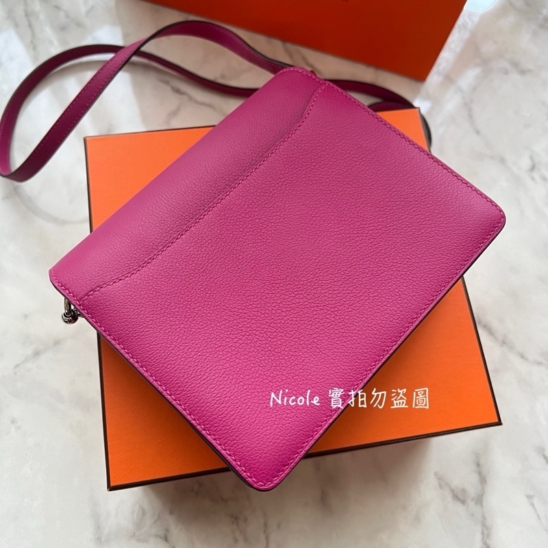 【🐎HERMES🐎】 💞HERMES愛馬仕Roulis mini L3玫瑰紫💞-6